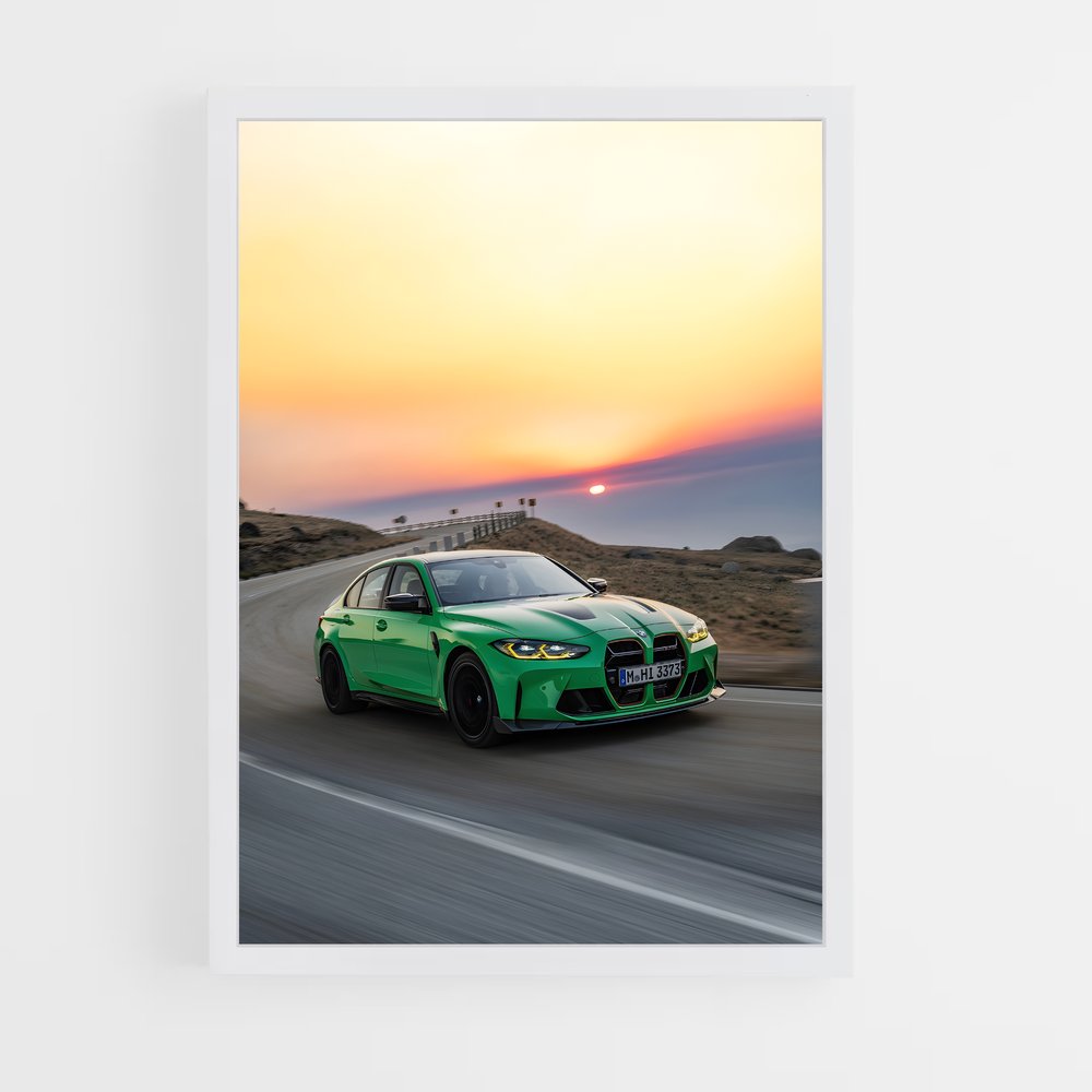 Poster Vitesse élégance motorisés – affiche BMW (vue 3)
